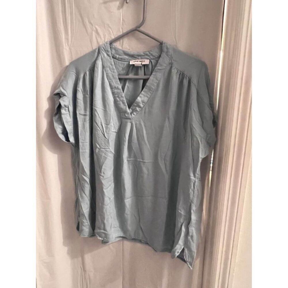 NINE West blue Blouse Size L